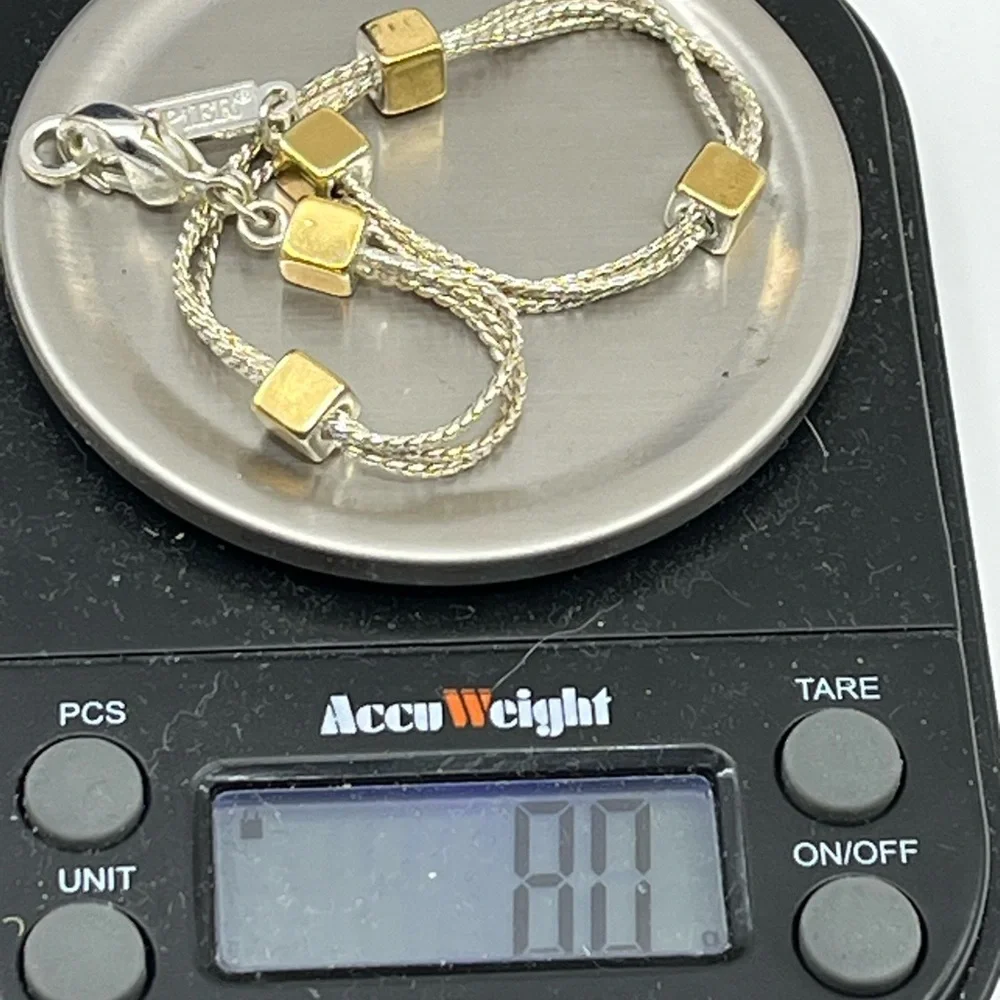 Vintage Napier Triple-Strand Gold & Silver Tone Bracelet – 7.5" - Picture 16 of 16